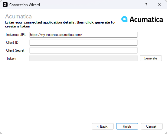 Acumatica Connection