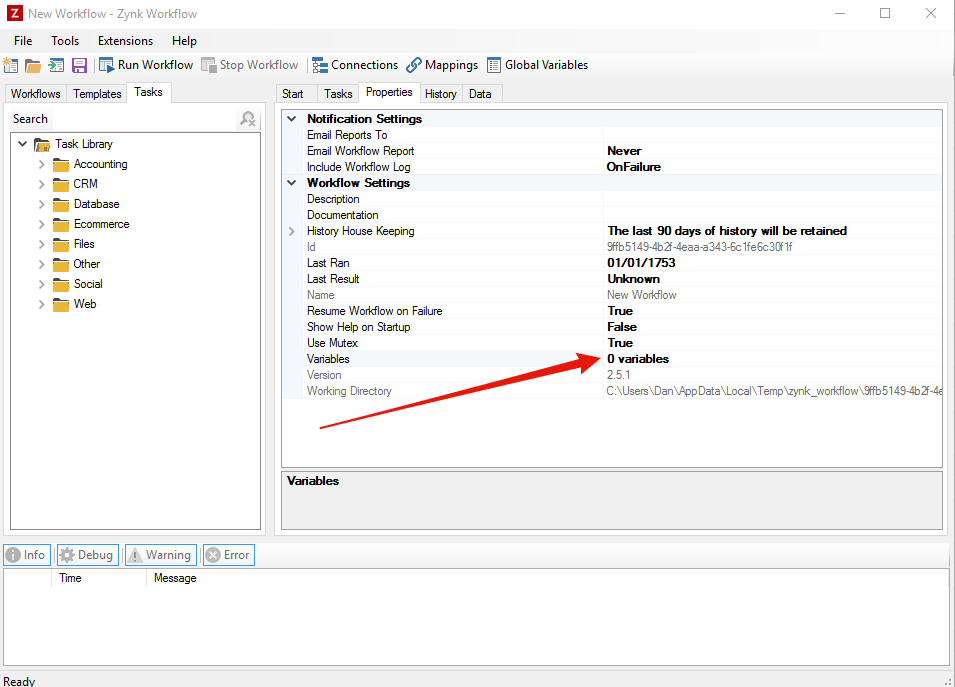 Workflow Variables
