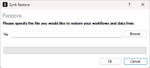 Restore Form