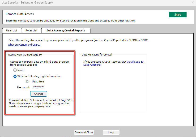 Sage 50 US Crystal Reports