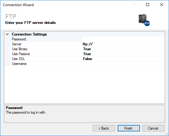 batch file to connect to ftp server