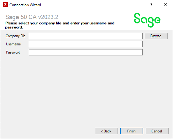 Sage 50 CA Connection