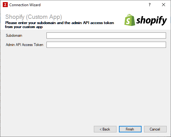 Shopify Connection