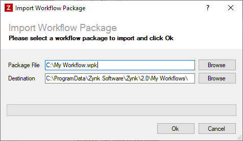 Import Workflow Package